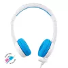 BuddyPhones School+ BP-SCHOOLP-BLUE Kinder-Headset mit Mikrofon, 3+, 85 dB, Blau