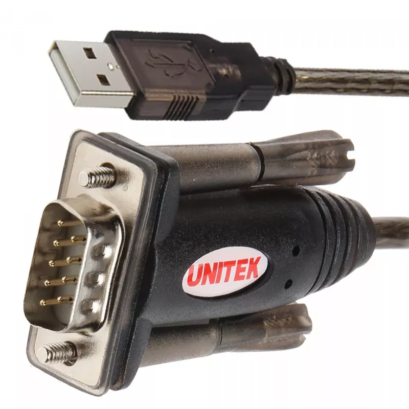 UNITEK Y-105A serielles Kabel Schwarz 1,5 m USB Typ-A DB-9