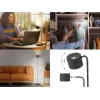 Beper P201UTP306 aufladbare höhenverstellbare LED-Lampe, stehend und wandmontierbar, 2,3 W, dimmbar, schwarz