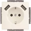 Busch-Jaeger SCHUKO-2x USB Steckdose 20 EUCB2USB-884 (2CKA002011A6277)