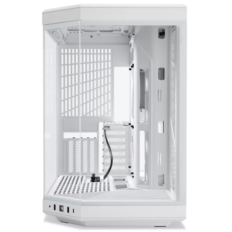 HYTE Y70 CS-HYTE-Y70-WW Midi-Tower PC-Gehäuse, E-ATX, Hartglas, Schneeweiß