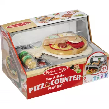 Melissa & Doug Top & Bake Pizza Counter Holz-Spielset