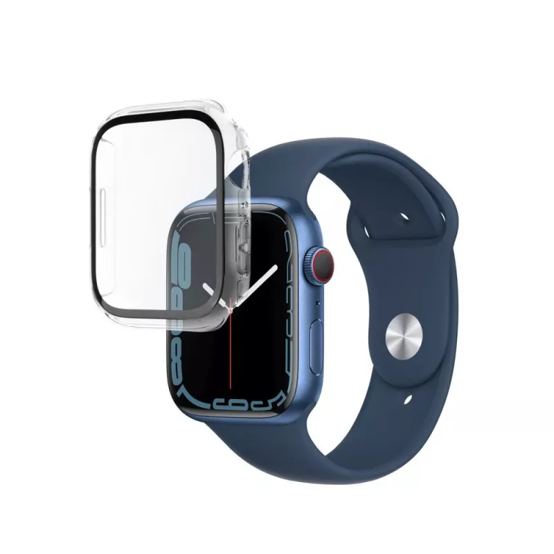 Schutzhülle FIXED Fixed Pure für Apple Watch 46mm Transparent mit gehärtetem Glas