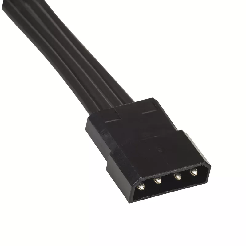 Akyga AK-CA-73 RGB-Lüftersteuerung mit Fernbedienung, 12 Anschlüsse (10 Lüfter + 2 LED-Streifen), Molex-Stromversorgung