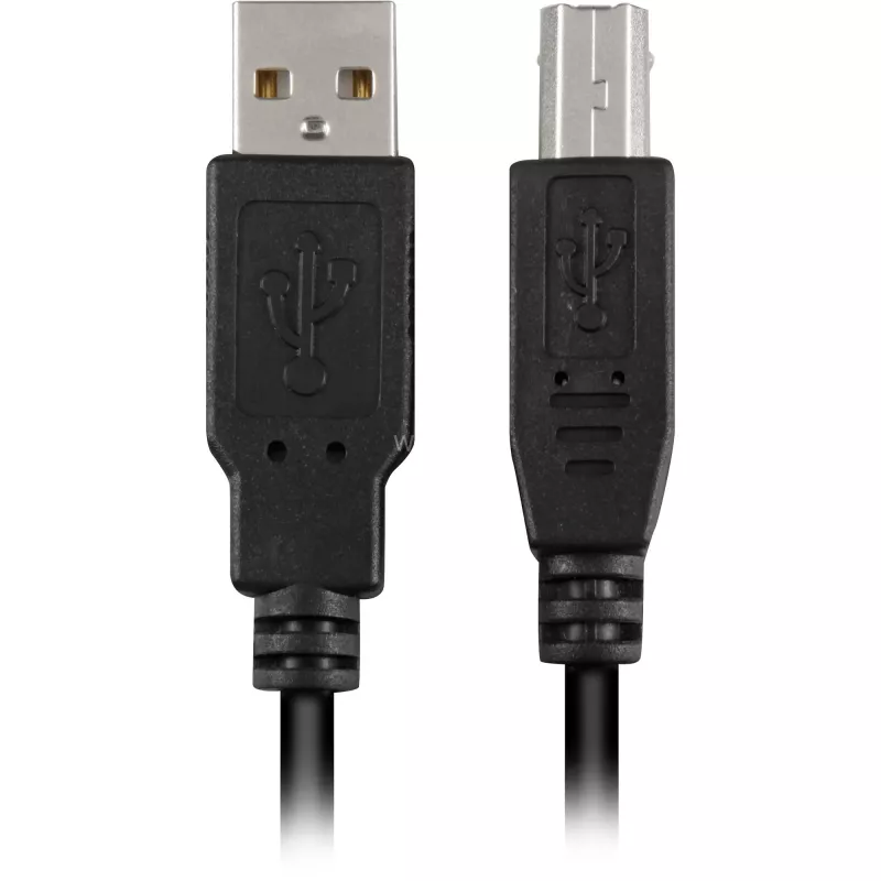 USB-Kabel Sharkoon USB 2.0 1 m USB A USB B Schwarz