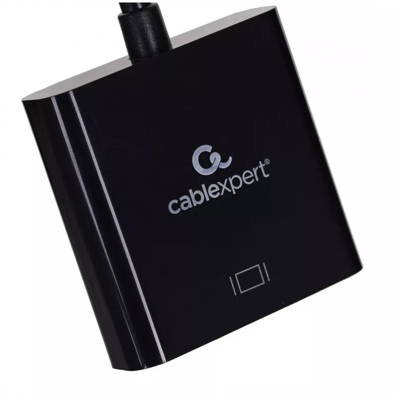 USB Typ-C auf HDMI Adapter Gembird A-CM-HDMIF-03, USB 2.0/3.2 Gen2, 3840×2160@30Hz, schwarz