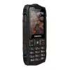 Hammer ROCK LTE robustes Mobiltelefon 48 MB RAM 128 MB, 2,4" IPS, Dual-SIM, 3G, IP68, 2 MP, 3000 mAh, Schwarz