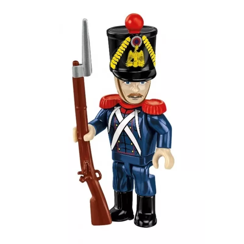 Französischer Artillerist mit Kanone Bausteinset, 97 Teile