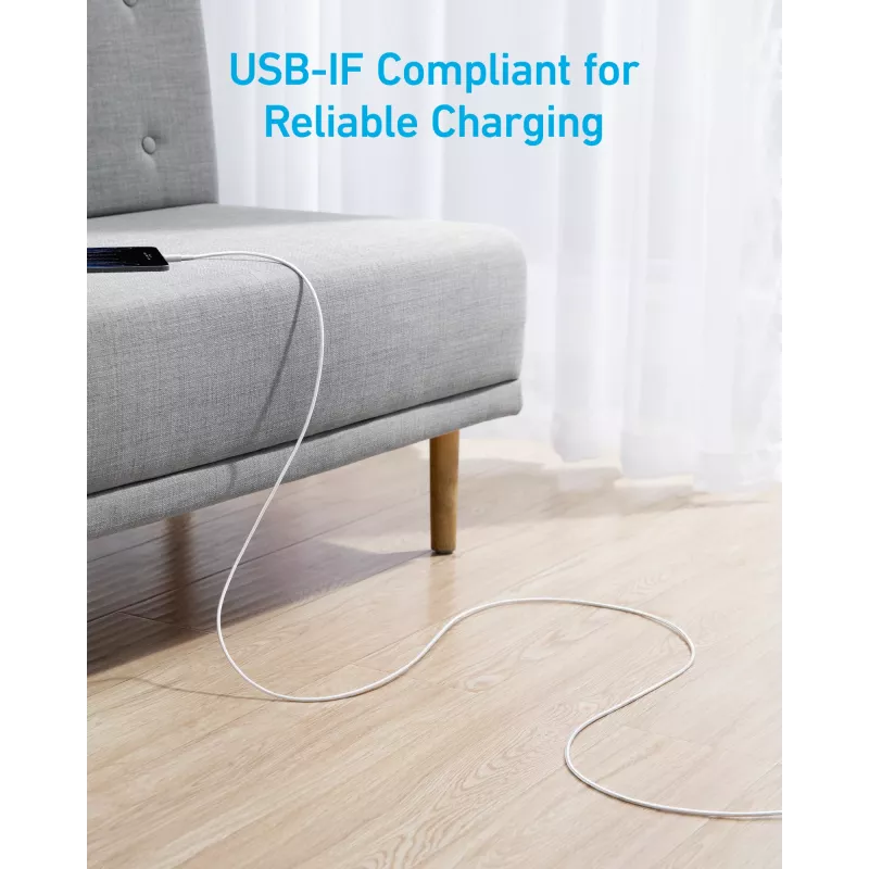 USB-A-auf-USB-C-Kabel Anker A81H5G21 — 0,9 m, weiß