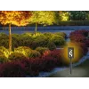 Beper P207ILO101 Solar-Gartenleuchte mit Erdspieß, 12 LED Flammeneffekt, IP44, Schwarz