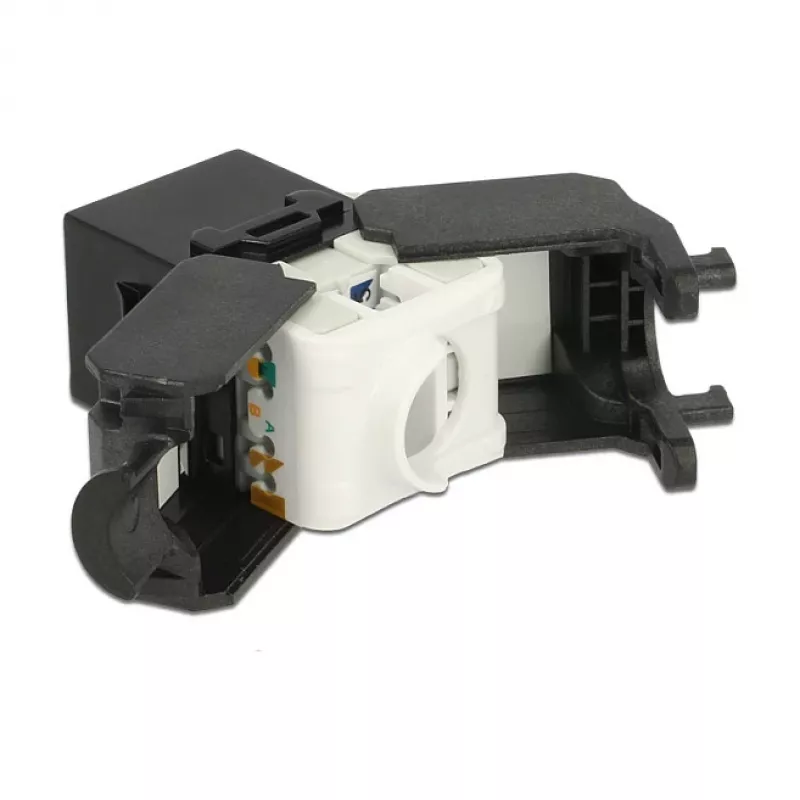 Delock 86267 Keystone-Modul RJ45 auf LSA Cat.6A UTP, schwarz