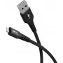Goobay Lightning auf USB-A Supersoftes Textilkabel mit Metallsteckern, 2 m (74504)