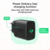 Netzteil Green Cell PowerSource Solo30 30W Schwarz — USB-C Einzelport-Ladegerät