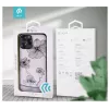 Schutzhülle Devia Crystal Flora für iPhone 12 Pro Max — transparent blau, schlanke Passform