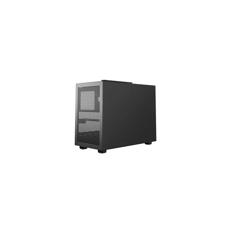 DeepCool CH160 PLUS R-CH160-BKNGM0-G Small-Form-Factor-(SFF)-PC-Gehäuse, Mini-ITX/Micro-ATX, Hartglas, schwarz