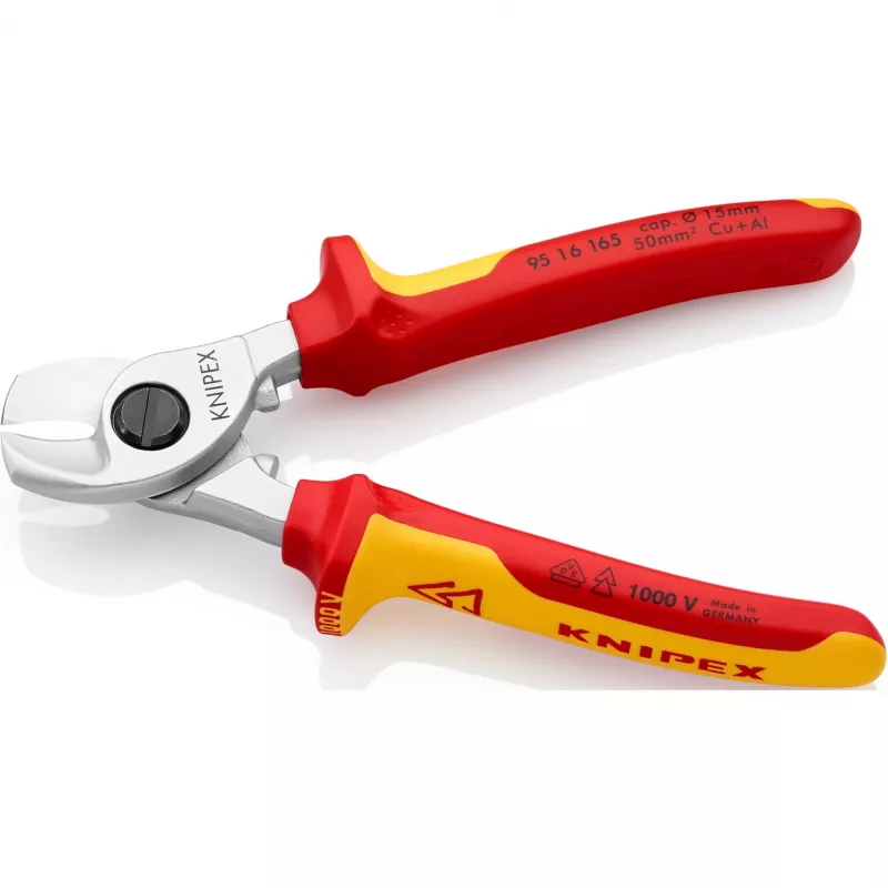 Knipex 95 16 165 Kabelschere isoliert, 165 mm