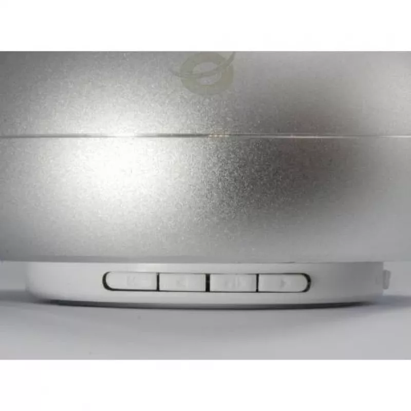 Conceptronic BEATTIE 01S kabelloser Bluetooth-Lautsprecher, 3 W, Bluetooth 3.0+HS, integriertes Mikrofon, microSD, Micro-USB, Silber