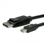 ROLINE - DisplayPort-Kabel - Mini DisplayPort (M) auf DisplayPort (M) - 1 m - verriegelbar - Schwarz (11.04.5634)