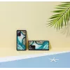 Schutzhülle iKins für Samsung Galaxy Note 20 — Aqua Agate Design