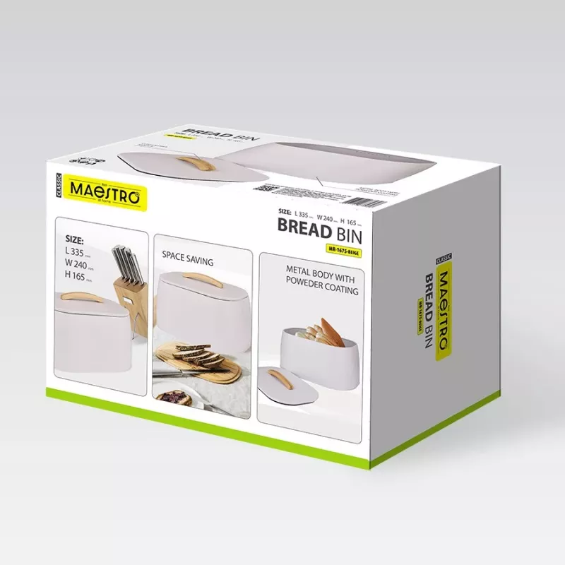 Brotkasten Maestro MR-1675-BEIGE beige Brotaufbewahrungsbehälter