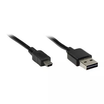 GoodConnections Verbindungskabel USB 2.0 EASY Stecker A auf Mini-B-Stecker, schwarz, 1 m