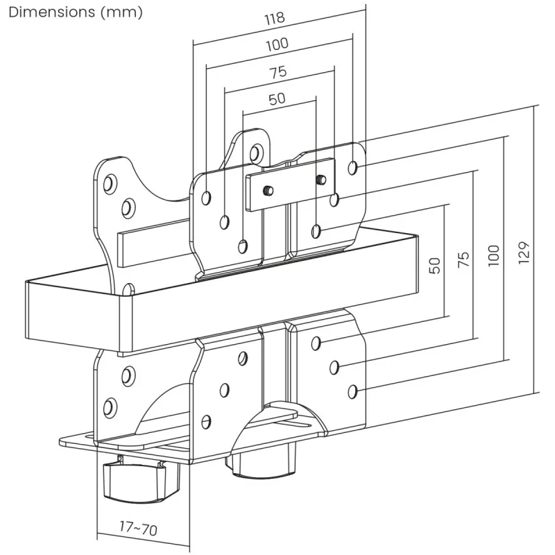 Mini-Computerhalterung MC-115W