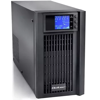 UPS QOLTEC Reiner Sinus 3kVA 2400W mit AVR und LCD-Anzeige