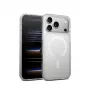 Crong Hybrid Matte Magnetic MagSafe Hülle für iPhone 17 Pro Max — PC+TPU, transluzent weiß