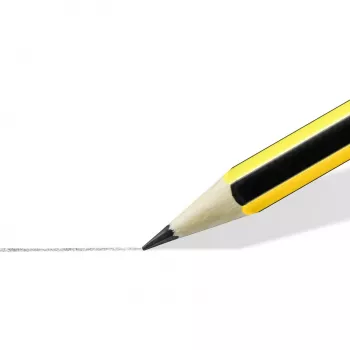 Holzbleistift Staedtler Noris 120 2H — Härtegrad 2H, Minen-Ø 2 mm, Einzelstück, schwarz/gelb