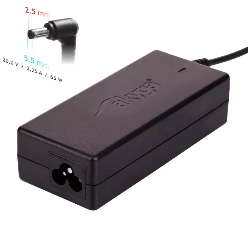 Akyga AK-ND-17 Notebook-Netzteil für Fujitsu Siemens, 65 W, 20 V / 3,25 A, 5,5 x 2,5 mm