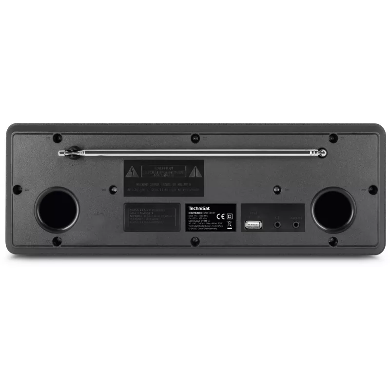 TechniSat DigitRadio 370 CD BT - Audiosystem - 2 x 5 Watt - Schwarz