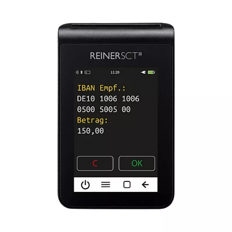ReinerSCT tanJack deluxe TAN-Generator Kartenleser, schwarz, USB Type-C