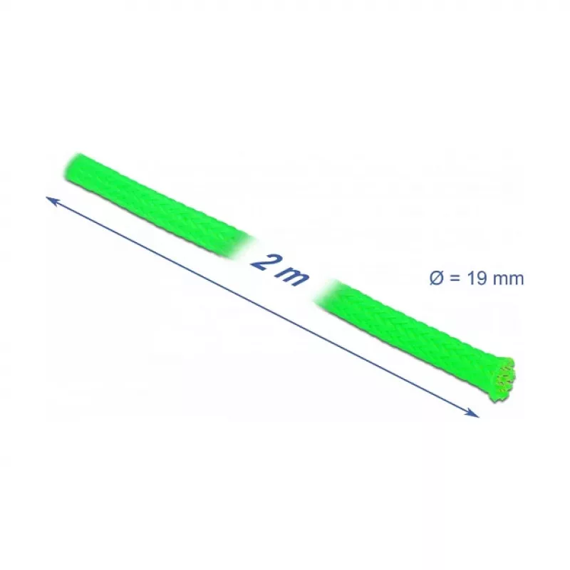 Kabelmantel DeLOCK 20744 Grün