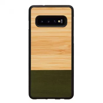 Smartphone-Hülle man and wood für Galaxy S10 — Bamboo Forest schwarz