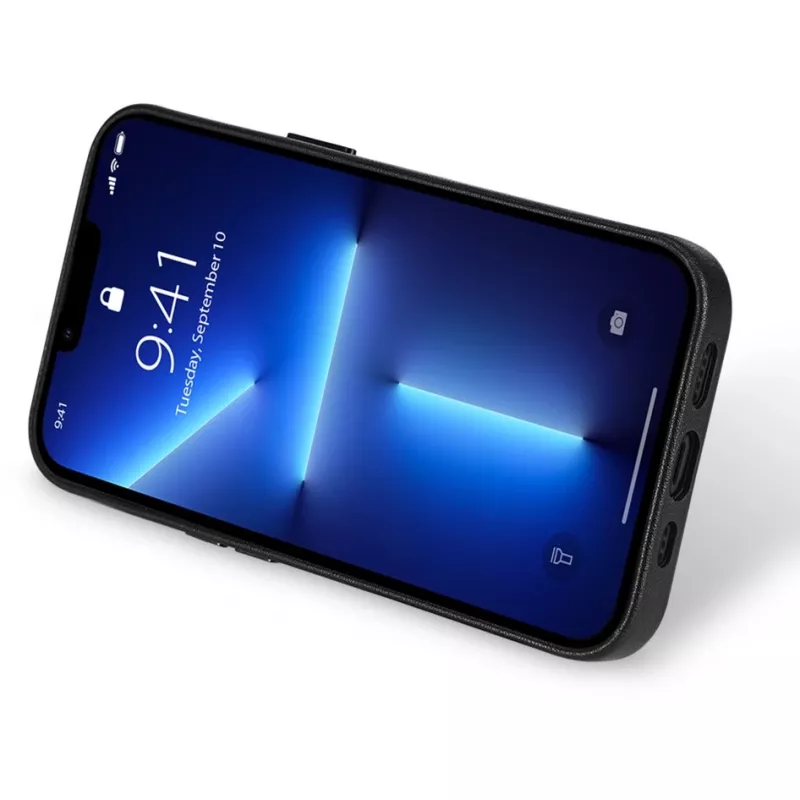 nevox StyleShell PRO MagSafe Leder iPhone 16 Pro Max sch