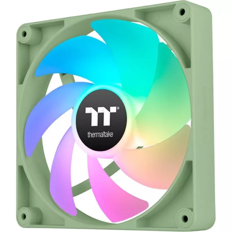 Thermaltake CT140 ARGB Sync Gehäuselüfter 140 mm, 500–1500 U/min, Matcha Green, 2er-Pack