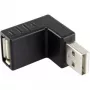 Renkforce 29212C30 USB 2.0 Adapter, USB-A-Stecker auf USB-A-Buchse, 90° nach oben gewinkelt