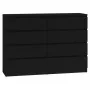 Topeshop M8 140 CZERŃ Kommode, schwarz