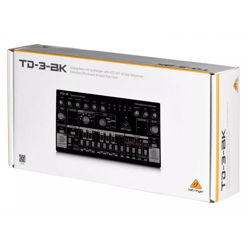 Behringer TD-3-BK analoger Bassline-Synthesizer, schwarz
