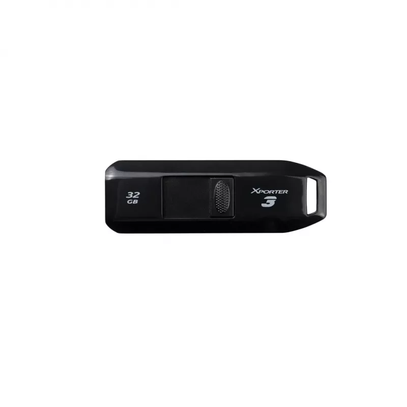 USB-Flash-Laufwerk PATRIOT Xporter 32 GB USB Typ-A 3.2 Gen 1, Lesegeschwindigkeit 80 MB/s, Slide-Design, schwarz