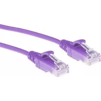 ACT Weiß 1,5 Meter LSZH U/UTP CAT6 Rechenzentrum Slimline Patchkabel rastnasenfrei mit RJ45-Steckern