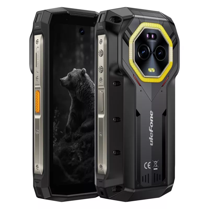 Ulefone Armor Mini 20 Smartphone, 4,7 Zoll, Helio G99, 8GB RAM, 256GB, 6200 mAh, Android 14, Schwarz