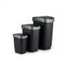 Rotho Twist Drehmülleimer 50 l, silber
