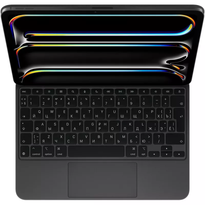 Tastatur Apple Magic Keyboard QWERTY Russisch Schwarz