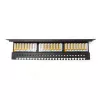 Digitus Professional DN-91624U 19-Zoll-Patchpanel, 24x RJ45, Cat 6, ungeschirmt, LSA, 1 HE, Schwarz