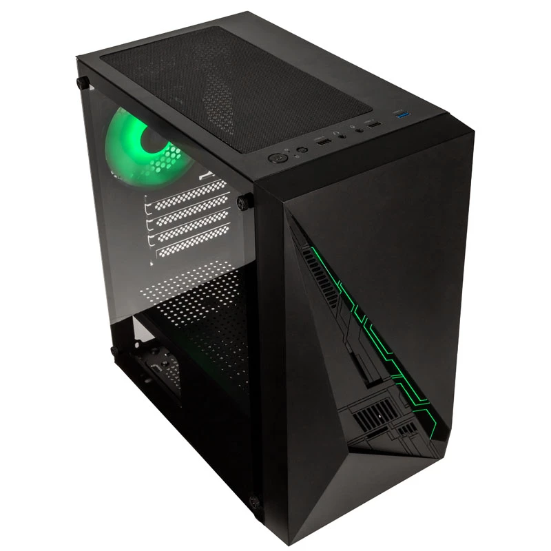 Computer-Gehäuse Kolink Inspire K2 Plus ARGB Micro-ATX Schwarz