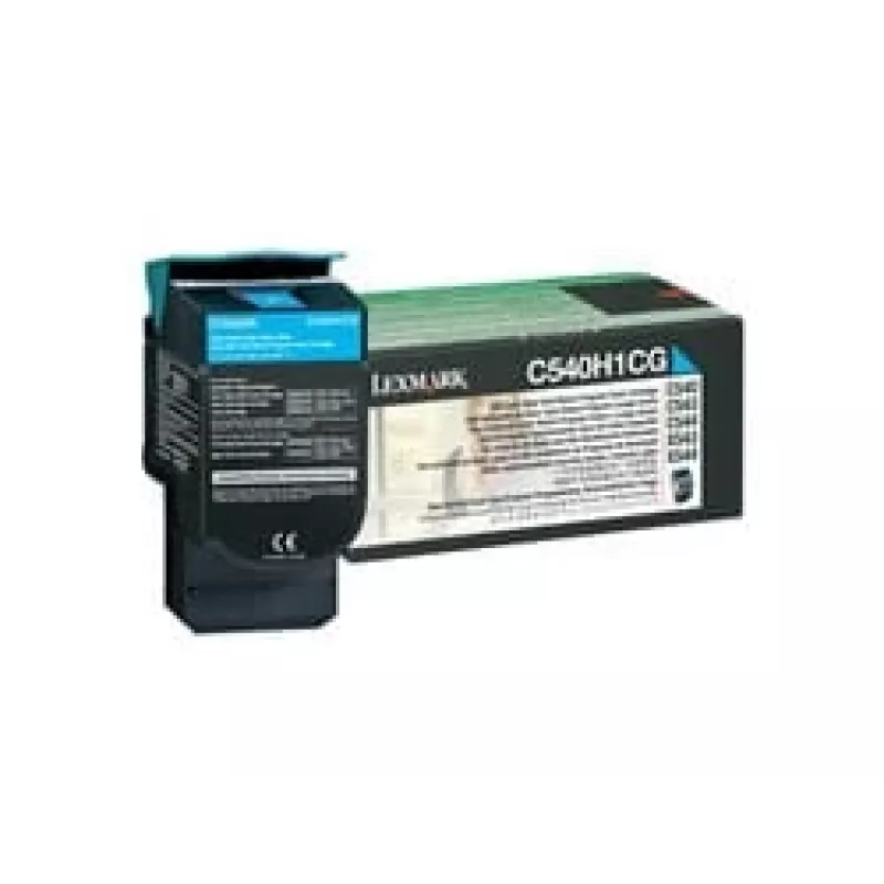 Lexmark C540H1CG Toner Cartridge für C540/C543/C544/C546, Cyan, High Yield, 2000 Seiten