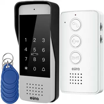 Kabelgebundene Türsprechanlage Eura ADP-34A3 weiß — 2-Draht-System, Innenstation