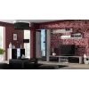 Cama Meble SOHO S7 Sideboard 120 cm, weiß/schwarz Hochglanz