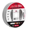 Koaxialkabel Maclean MCTV-471 RG-6/U 50 m Weiß